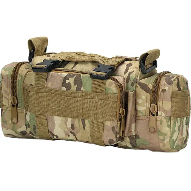 Tactical Waist Fanny Pack for Men Military Waterproof Cross-body Shoulder Sling Bag for Hiking Outdoor Climbing Fishing Camping