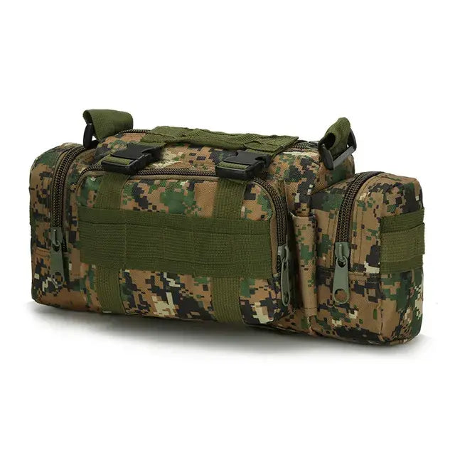 Tactical Waist Fanny Pack for Men Military Waterproof Cross-body Shoulder Sling Bag for Hiking Outdoor Climbing Fishing Camping