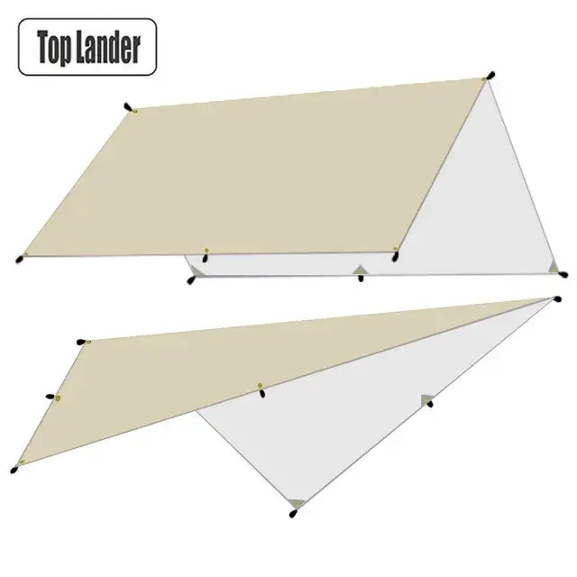 5x3m 4x3m 3x3m Waterproof Tarp Tent Shade Ultralight Garden Canopy Sunshade Outdoor Camping Awning Tourist Beach Sun Shelter