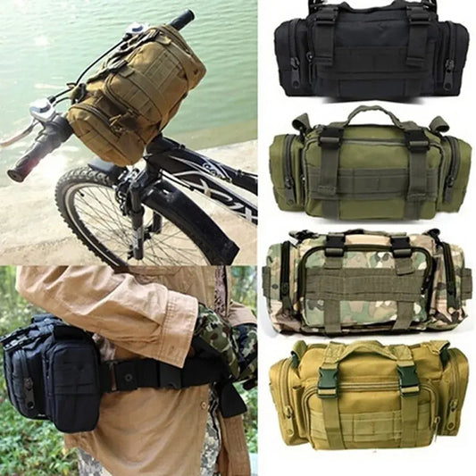 Tactical Waist Fanny Pack for Men Military Waterproof Cross-body Shoulder Sling Bag for Hiking Outdoor Climbing Fishing Camping